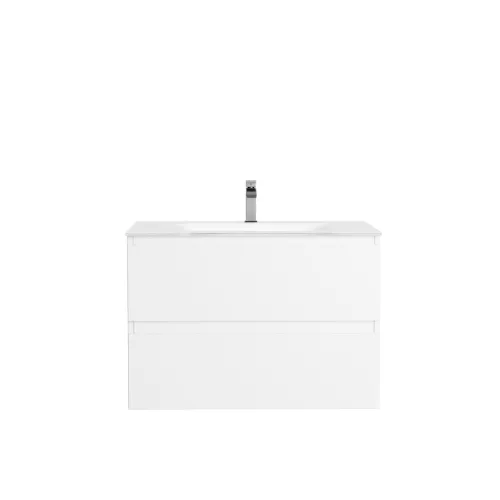 CUBE 70 függesztett mosdóhely, üvegmosdóval, fehér