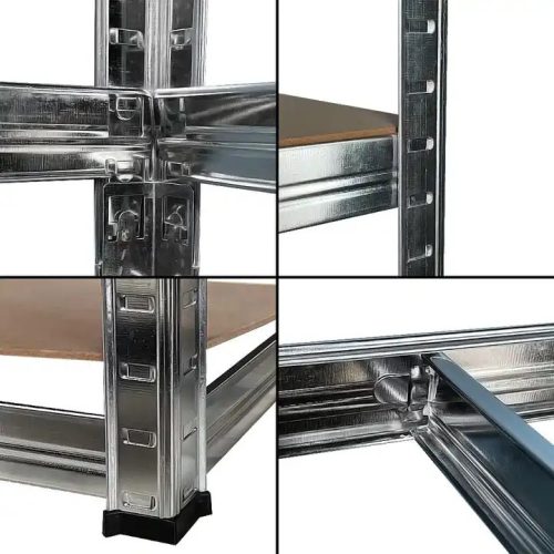 Nagy teherbírású csavarmentes polc 90x40x180 cm