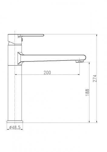 SANOPOLO álló mosogató csaptelep