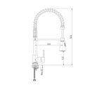 SANOTREND mosogató csaptelep kihúzható és forgatható kifolyócsővel