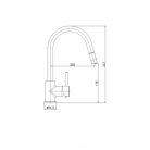 SANOTREND mosogató csaptelep, íves