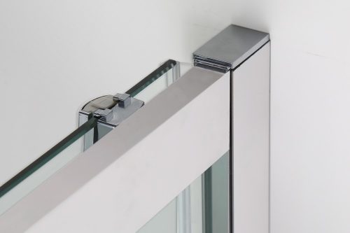 ELITE II aszimmetrikus szögletes sarok zuhanykabin tolóajtóval, 100x80 cm