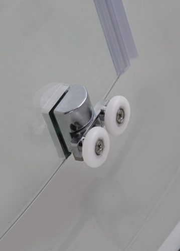 ELITE II aszimmetrikus szögletes sarok zuhanykabin tolóajtóval, 100x80 cm