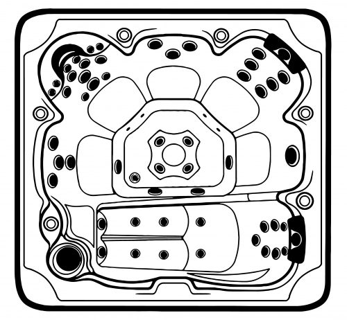 OASIS MAXI kültéri medence, kék