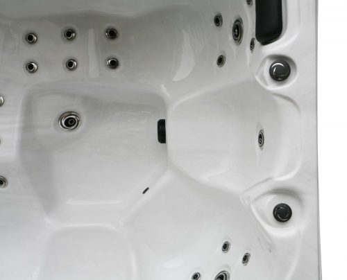 TAHITI kültéri masszázsmedence, gyöngyházfehér