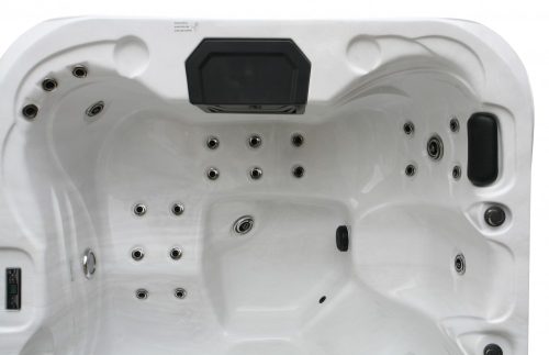 TAHITI kültéri masszázsmedence, gyöngyházfehér