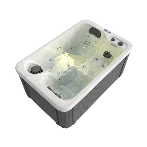 SPLIT kültéri masszázsmedence, gyöngyházfehér