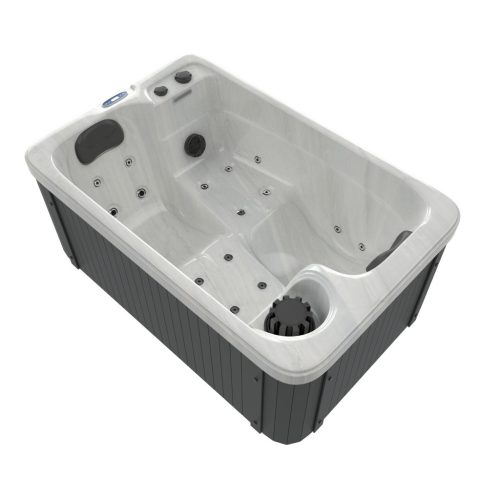 SPLIT kültéri masszázsmedence, gyöngyházfehér