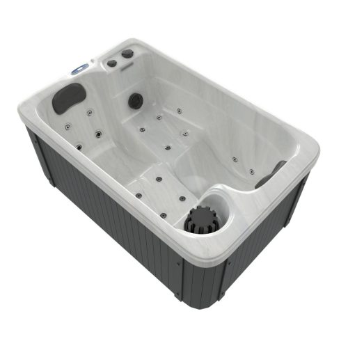 SPLIT kültéri masszázsmedence, gyöngyházfehér