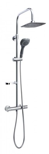 Sínes zuhanyszett esőztető fejzuhannyal, termosztátos csapteleppel