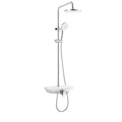 Zuhanyszett esőztető fejzuhannyal, fehér