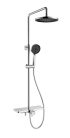 Zuhanyrendszer termosztátos csapteleppel, króm