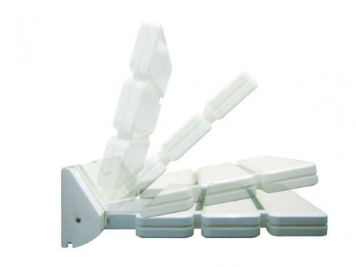 Lehajtható zuhanyülőke, fehér