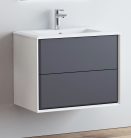 DELTA 70 függesztett bútorszett, antracit/fehér