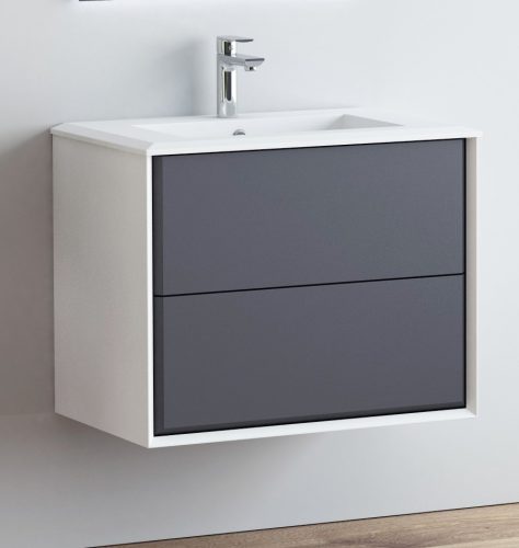 DELTA 70 függesztett bútorszett, antracit/fehér