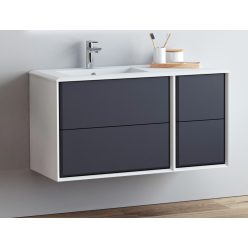 DELTA 105 függesztett bútorszett, antracit/fehér