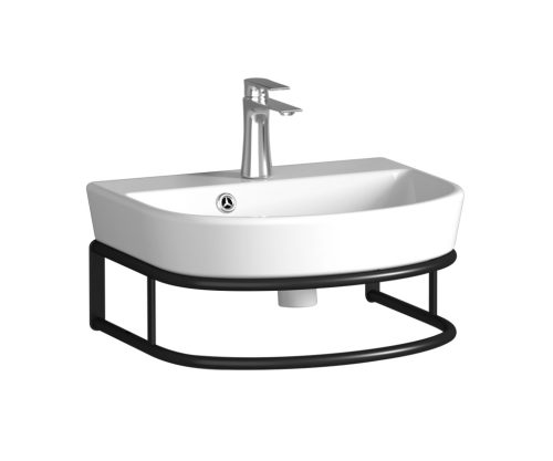 DELTA 45 kerámiamosdó fali konzollal, tükörrel és piperepolccal