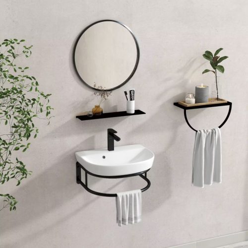 DELTA 45 kerámiamosdó fali konzollal, tükörrel és piperepolccal