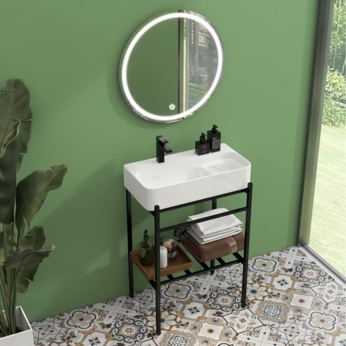 DELTA 60 kerámiamosdó álló konzollal