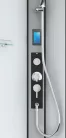 AUSTIN komplett hidromasszázs zuhanykabin elektronikával, fekete kerettel