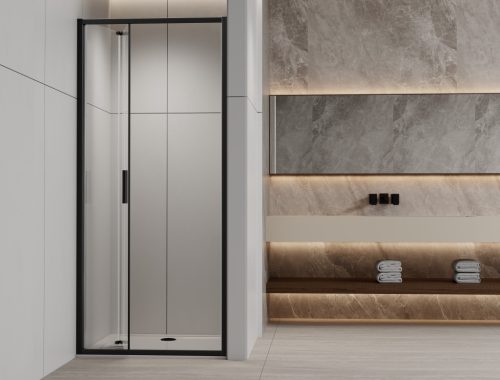 SANOSLIM csuklóajtó, 80 cm, fekete