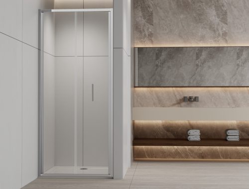 SANOSLIM csuklóajtó, 80 cm, króm