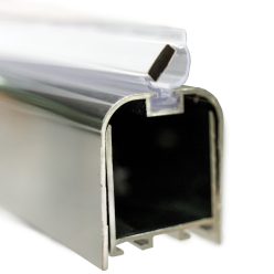 Fali fogadó profil zuhanyajtókhoz, króm (3-4,5 cm)