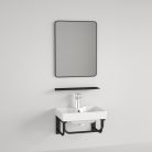 DELTA 41 kerámiamosdó fali konzollal, tükörrel és piperepolccal