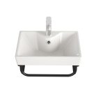 DELTA 41 kerámiamosdó fali konzollal, tükörrel és piperepolccal