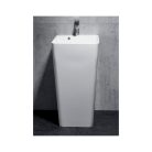 Öntött márvány álló mosdó, fehér