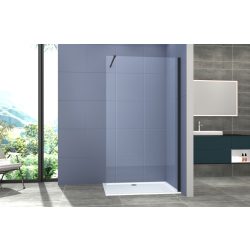 Sanoflex 100 zuhanyfal fekete sarok rögzítővel