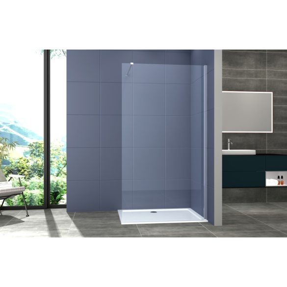 Sanoflex 150 zuhanyfal króm sarok rögzítővel