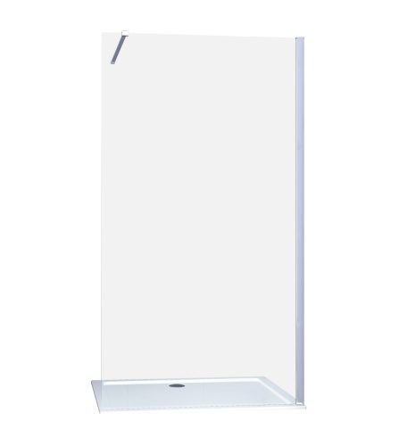WALK-IN üvegfal, 130 cm, víztiszta