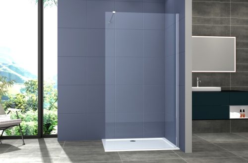 WALK-IN üvegfal, 130 cm, víztiszta