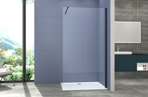 WALK-IN üvegfal, 130 cm, víztiszta