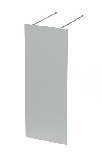 WALK-IN üvegfal, 140 cm, füstszínű