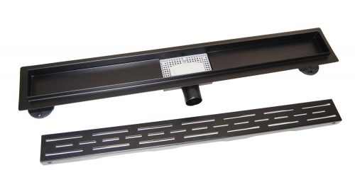 Zuhanyfolyóka, fekete, 60 cm