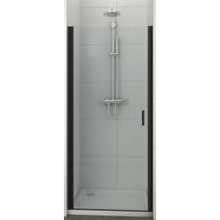 ELITE BLACK lengőajtó épített zuhanyfülkéhez 80 cm