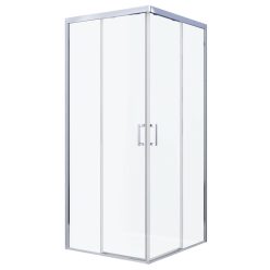   ELITE DELUXE szögletes sarok zuhanykabin két tolóajtóval, 80 cm