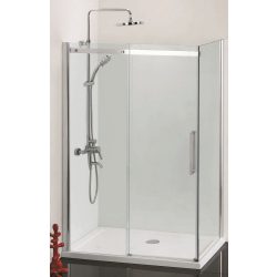   COMFORT aszimmetrikus szögletes sarok zuhanykabin tolóajtóval