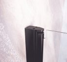 BRAVA BLACK II szögletes sarok zuhanykabin lengőajtóval, 120x80 cm