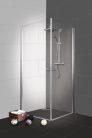 BRAVA I szögletes sarok zuhanykabin két lengőajtóval, 70x90 cm