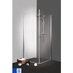   BRAVA I szögletes sarok zuhanykabin két lengőajtóval, 80 cm