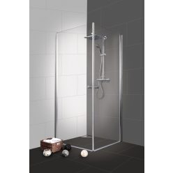   BRAVA I szögletes sarok zuhanykabin két lengőajtóval, 80 cm