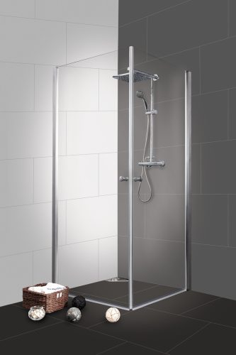 BRAVA I szögletes sarok zuhanykabin két lengőajtóval, 70x90 cm