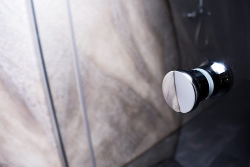 DUET I szögletes sarok zuhanykabin két csuklóajtóval, 80x100 cm