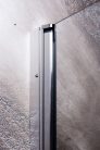 DUET I szögletes sarok zuhanykabin két csuklóajtóval, 80x100 cm