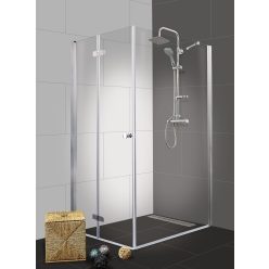   DUET II szögletes sarok zuhanykabin csuklóajtóval, balos kivitel, 80 cm