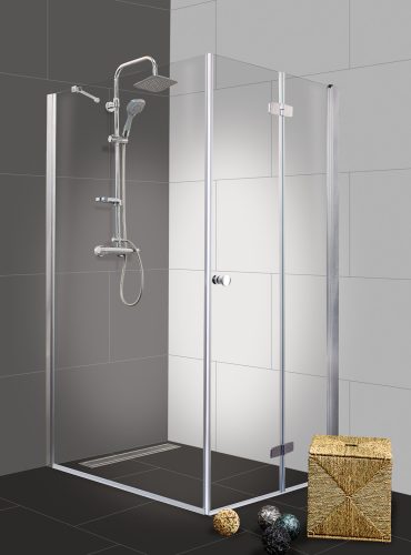 DUET II szögletes sarok zuhanykabin csuklóajtóval, jobbos kivitel, 120x90 cm