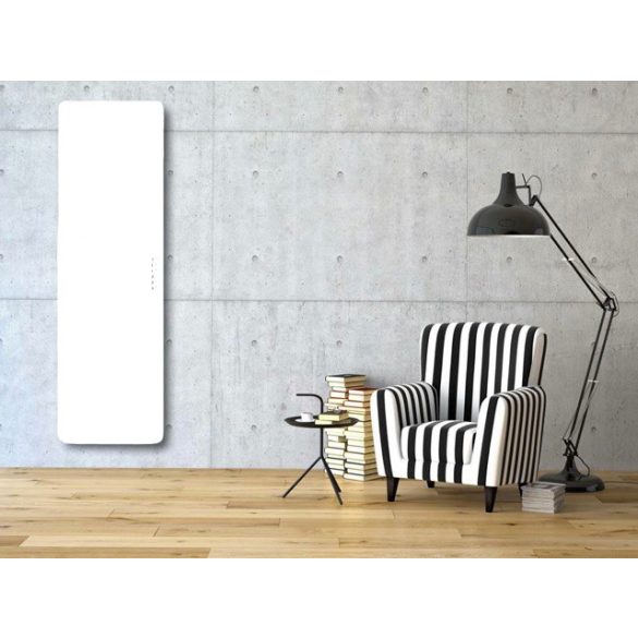 E-MIRROR fürdőszobai fűtőtest, fehér, 100×50 cm